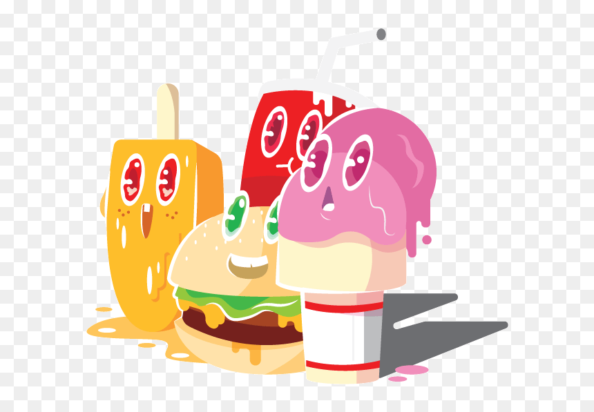 Melting Food Group Homepage Cute Melting Icecream Website, HD Png Download - cute food png