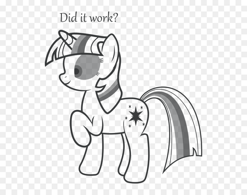 Pony Horse Clip Art Line Art White Face Black Black - Clip Art, HD Png Download - horse face png