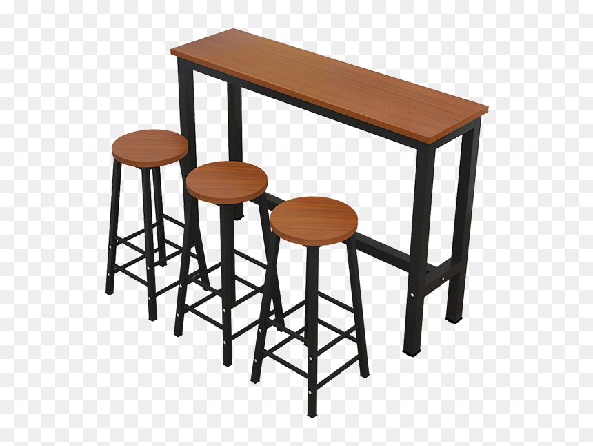 Bar Table Against The Wall Home Partition Long High - Table, HD Png Download - bar table png