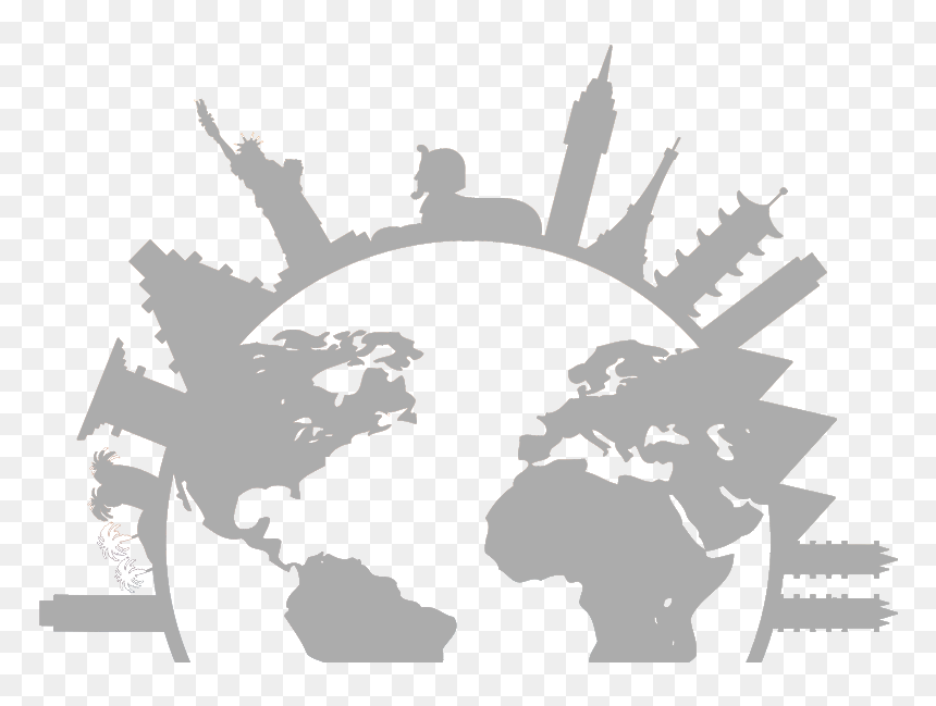 Around The World Png - Vector World Map Blue, Transparent Png - around the world png