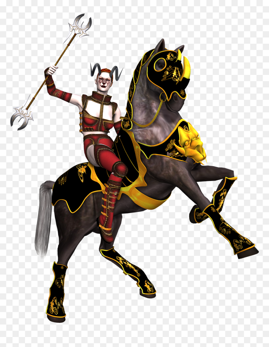 Guerrero A Caballo Png, Transparent Png - horse face png