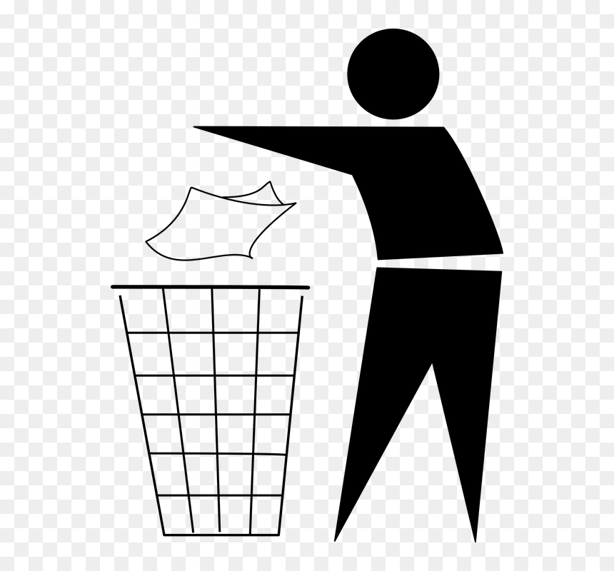 Threw It In The Trash, HD Png Download - dustbin clipart png