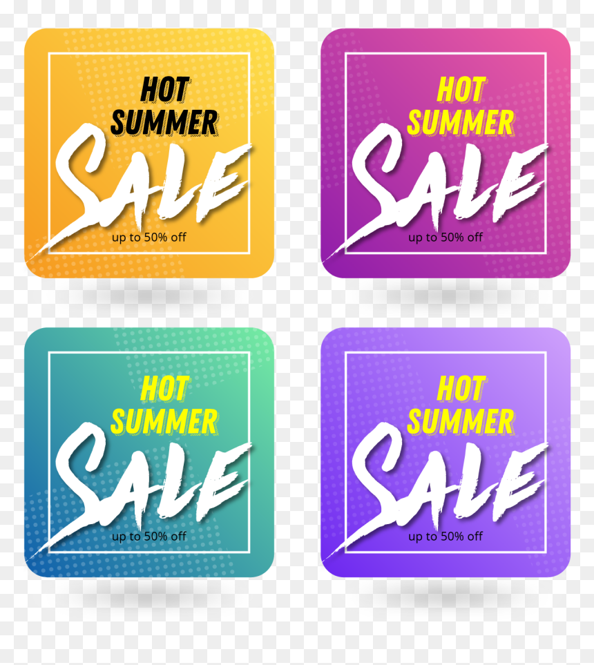 Hot Summer Sale Banner Pack Vector - Games, HD Png Download - upto 50 off png