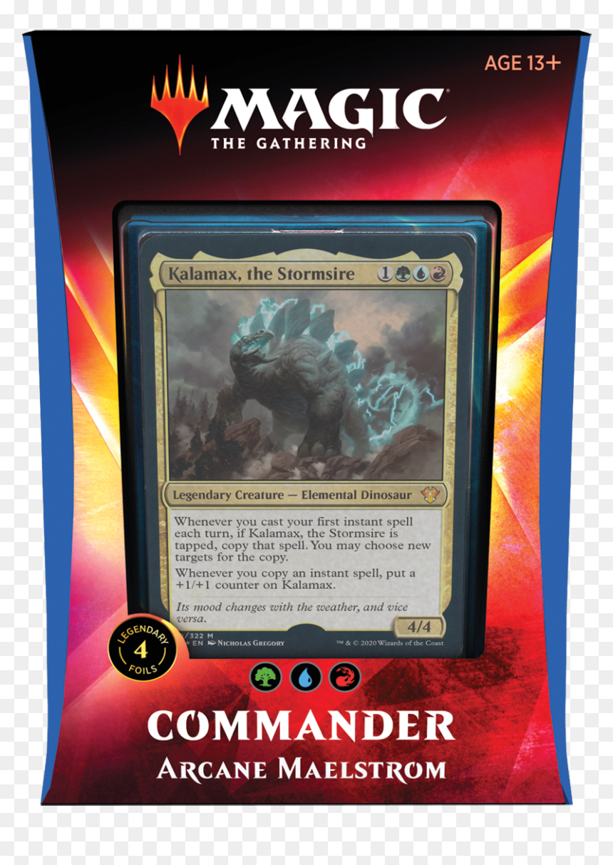 Commander - Commander 2020 Arcane Maelstrom, HD Png Download - mtg card back png