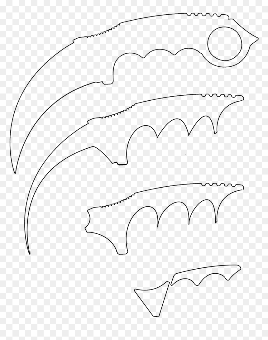 Sketch, HD Png Download - csgo knives png