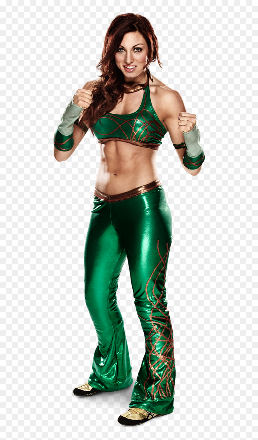 Becky Lynch In Green, HD Png Download - asuka wwe png