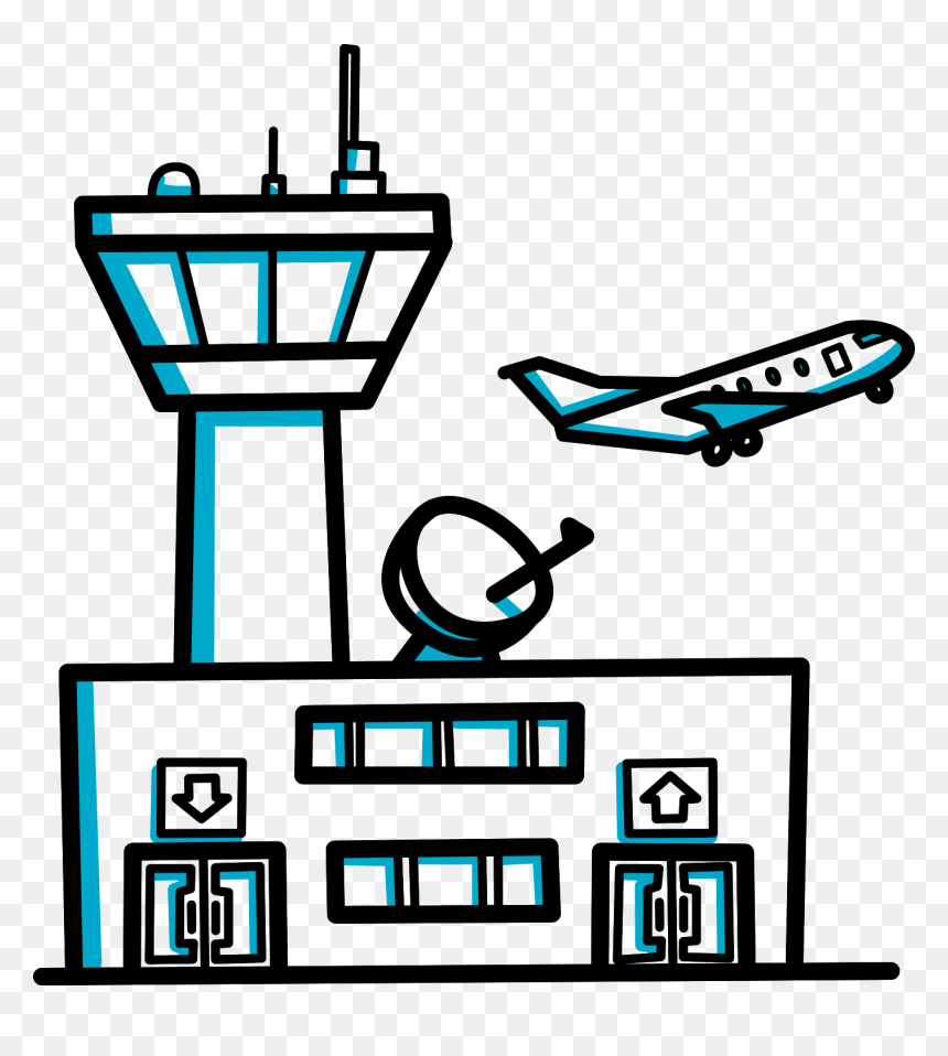 Building Videoscribe Clip Art - Airport Clipart Png, Transparent Png - airport png