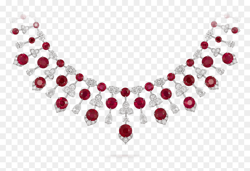 Ruby Necklace 1003101 Close Up , Png Download - David Morris Ruby Necklace, Transparent Png - close png transparent