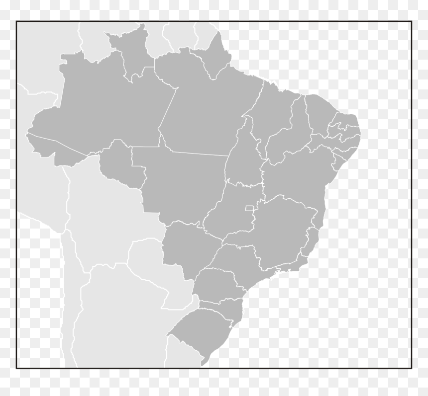 Regions Of Brazil, HD Png Download - states png