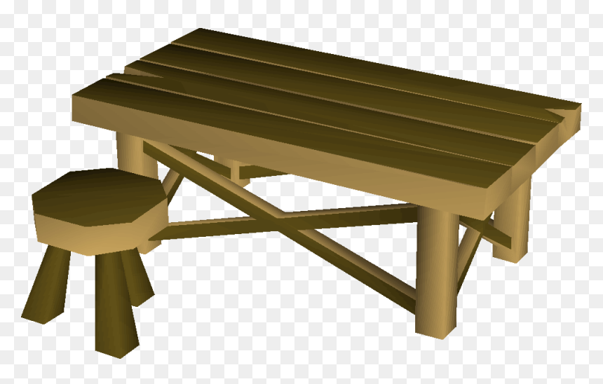 Old School Runescape Wiki - Picnic Table, HD Png Download - wood furniture png