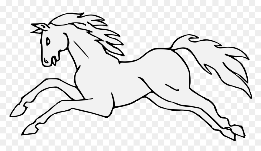 Line Art, HD Png Download - horse face png