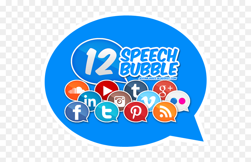 Social Media Speech Bubbles, HD Png Download - speech bubble png tumblr