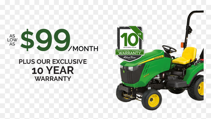 John Deer 1023e, HD Png Download - john deere tractor png
