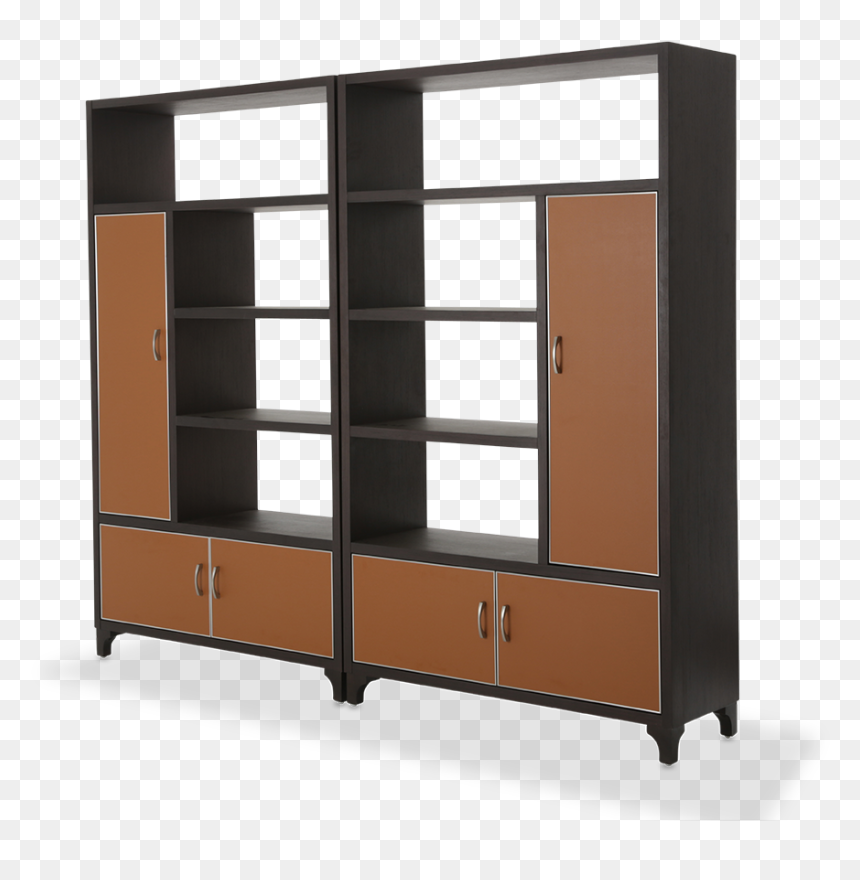 21 Cosmopolitan Orange 2 Pc Bookcase - Bookcase, HD Png Download - bookcase png