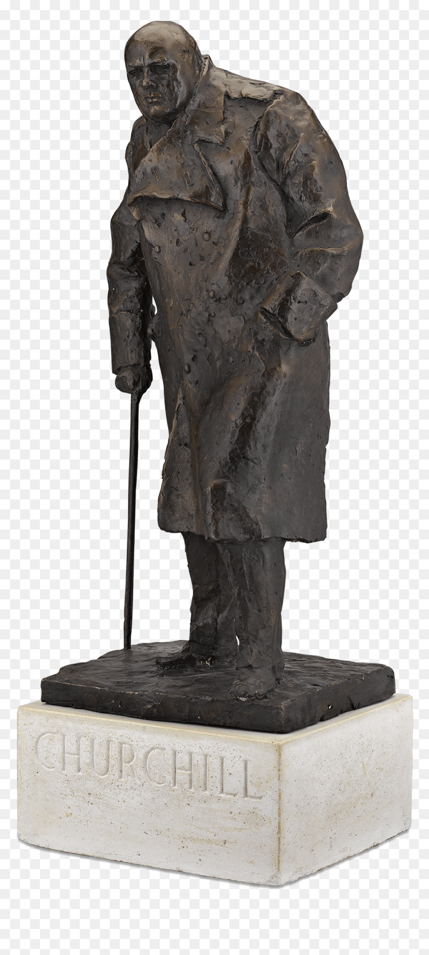 Bronze Sculpture, HD Png Download - winston churchill png