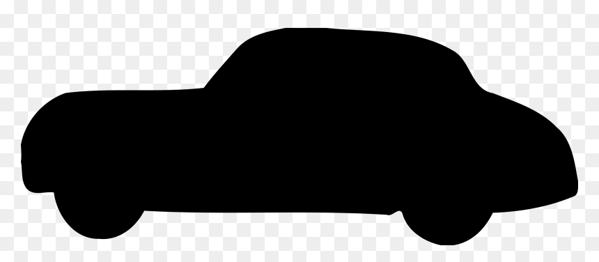 Clipart Stylized Car Silhouette Line Art In Png - Clip Art Car Silhouette, Transparent Png - car line art png