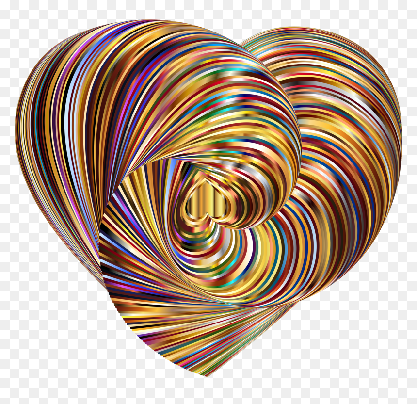 Hearts In Heart 180 Twist Clip Arts - Twist Heart, HD Png Download - twist png