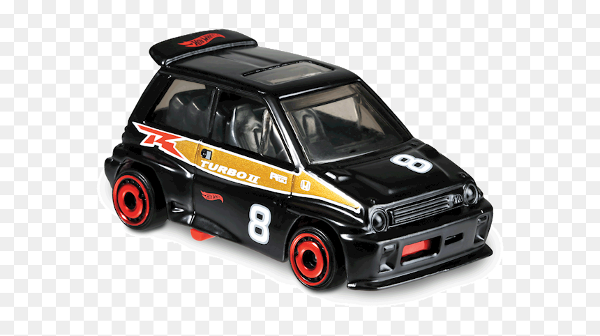 Hot Wheels 85 Honda City Turbo Black, HD Png Download - honda city car png
