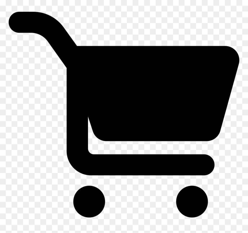 Supermarket Cart Silhouette - Silhouette Of Shopping Cart, HD Png Download - supermarket png