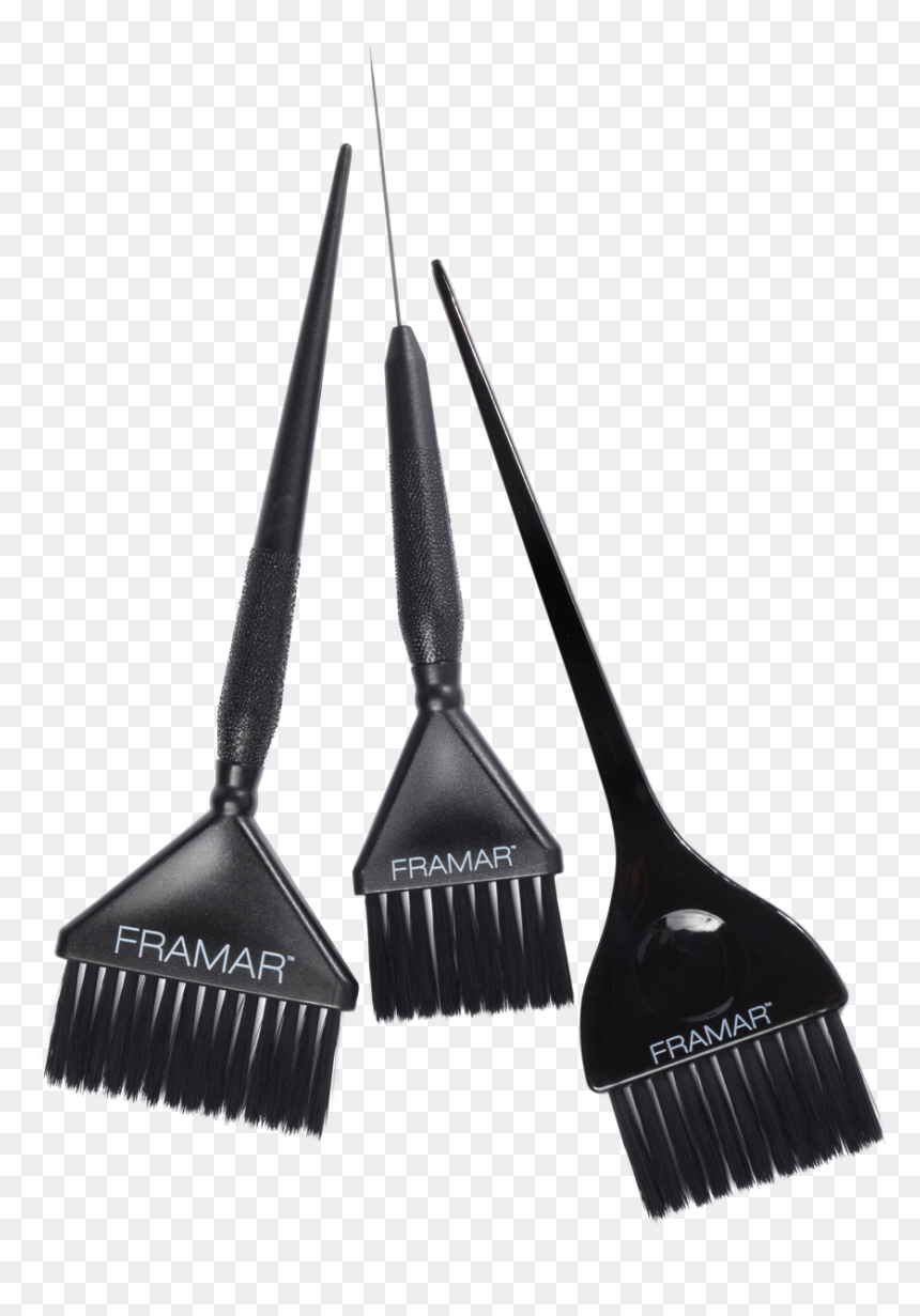 1 Medium Sized Color Brush With Metal Pin Tail - Framar Brush, HD Png Download - colour brush png
