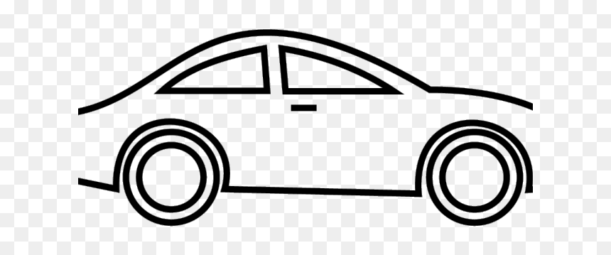 Car Line Art - Black And White Car Clip Art, HD Png Download - car line art png
