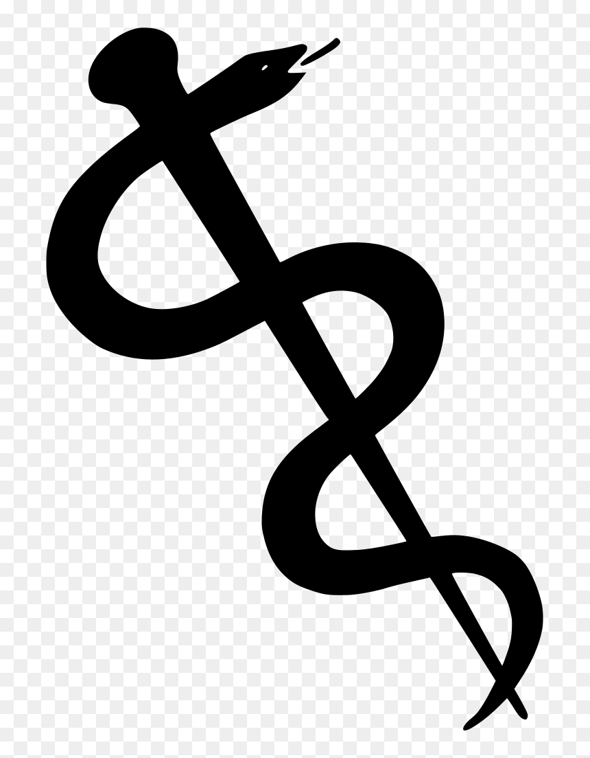 Rod Of Asclepius Vector, HD Png Download - doctor snake logo png