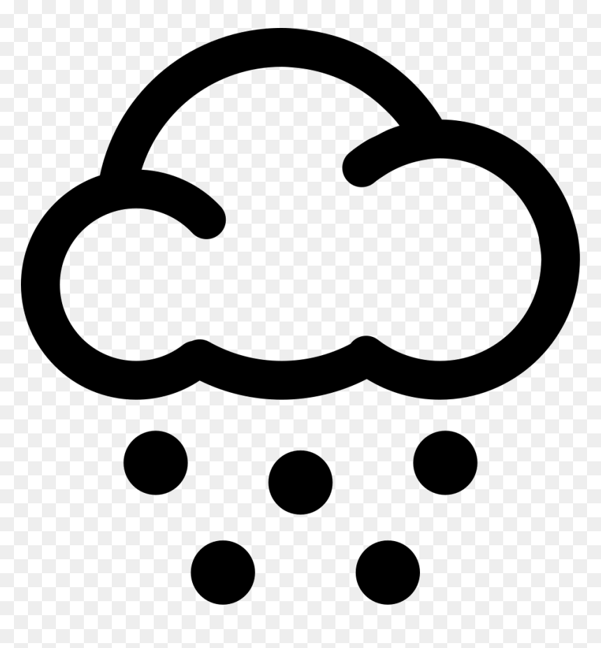 Thunderstorms With Hail - Rainfall Symbol, HD Png Download - hail png