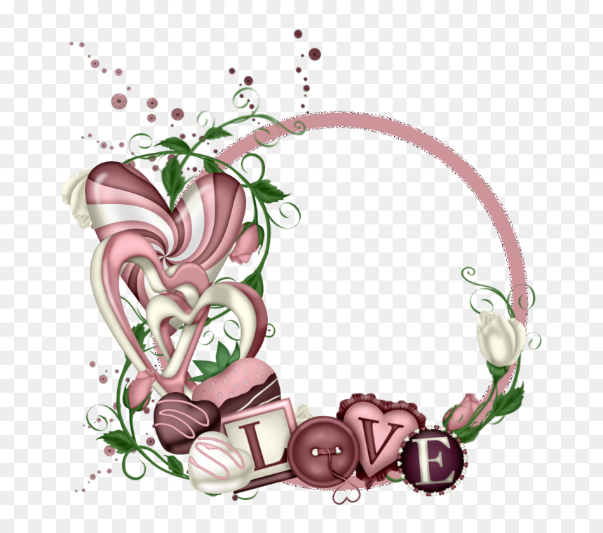 Love You To Pieces Cluster Frames Love You To Pieces, - Cluster Transparent Frames Png, Png Download - i love you frame png