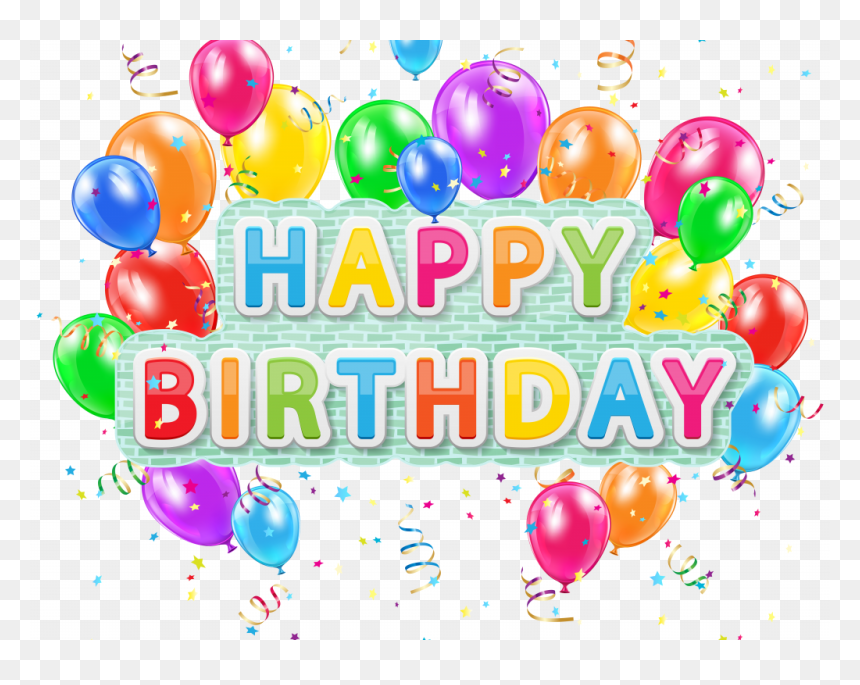 Download Happy Birthday Clipart For Her - Transparent Background Happy Birthday Clipart, HD Png Download - happy birthday clipart png