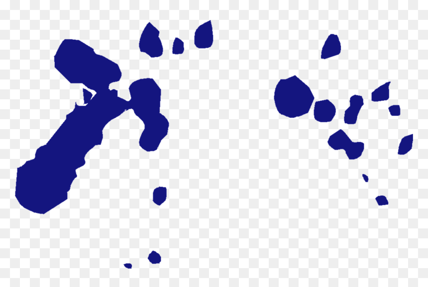 Blue Splash Drops Brush Paint Png Image - Gota Pintura Azul, Transparent Png - colour brush png