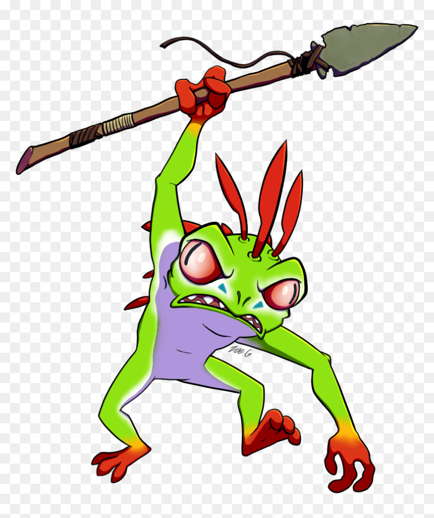 Here He Comes To Say, “mrrglrglrllrrglg” - Cartoon, HD Png Download - murloc png
