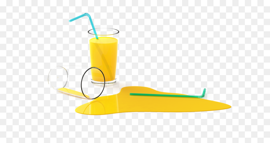 Fallen Glass Of Juice - Fizz, HD Png Download - fruit juice glass png