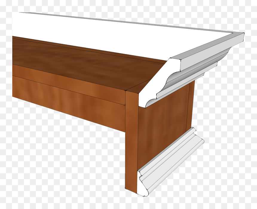 Wood Window Cornice, HD Png Download - modern curtains png