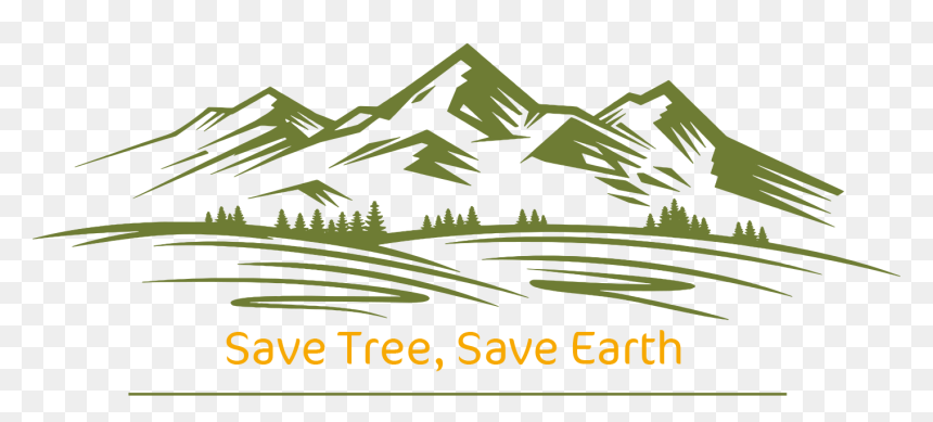 Mountain In Black And White , Png Download - Mountain In Black And White, Transparent Png - save earth png