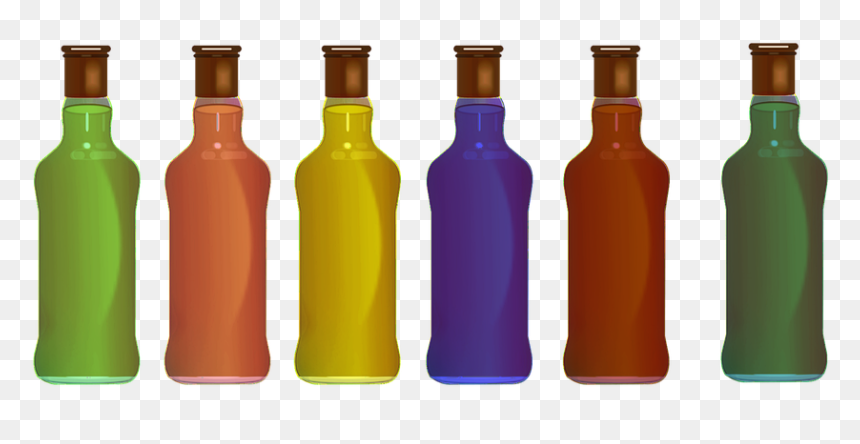 Glass Bottle, HD Png Download - bottle vector png