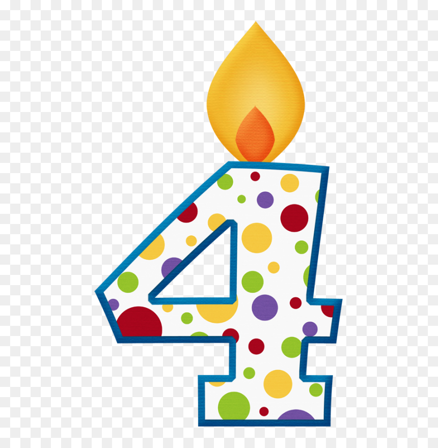 4 Number Png High-quality Image - Happy Birthday 4 Png, Transparent Png - birthday png effect