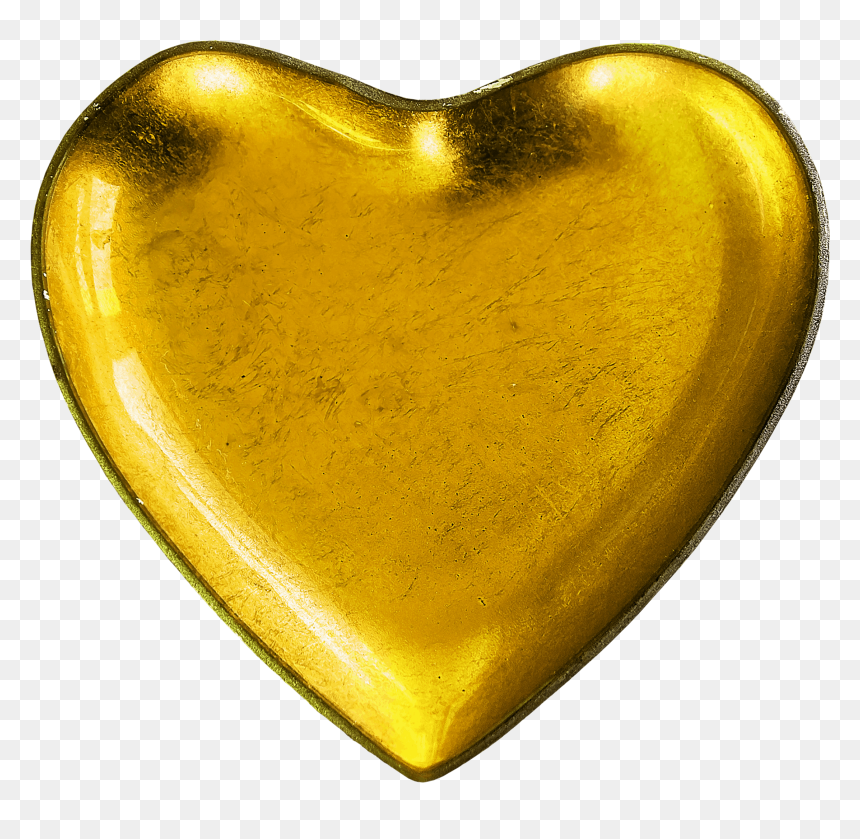 Yellow, Shape, Heart, Love, Romance - Love, HD Png Download - love shapes png