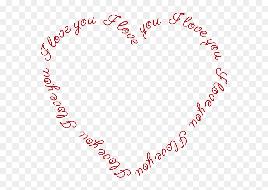 Coeur Png - Cadre Coeur Love Png, Transparent Png - i love you frame png
