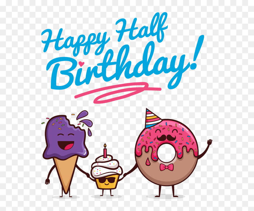 Happy Half Birthday Transparent, HD Png Download - birthday png effect