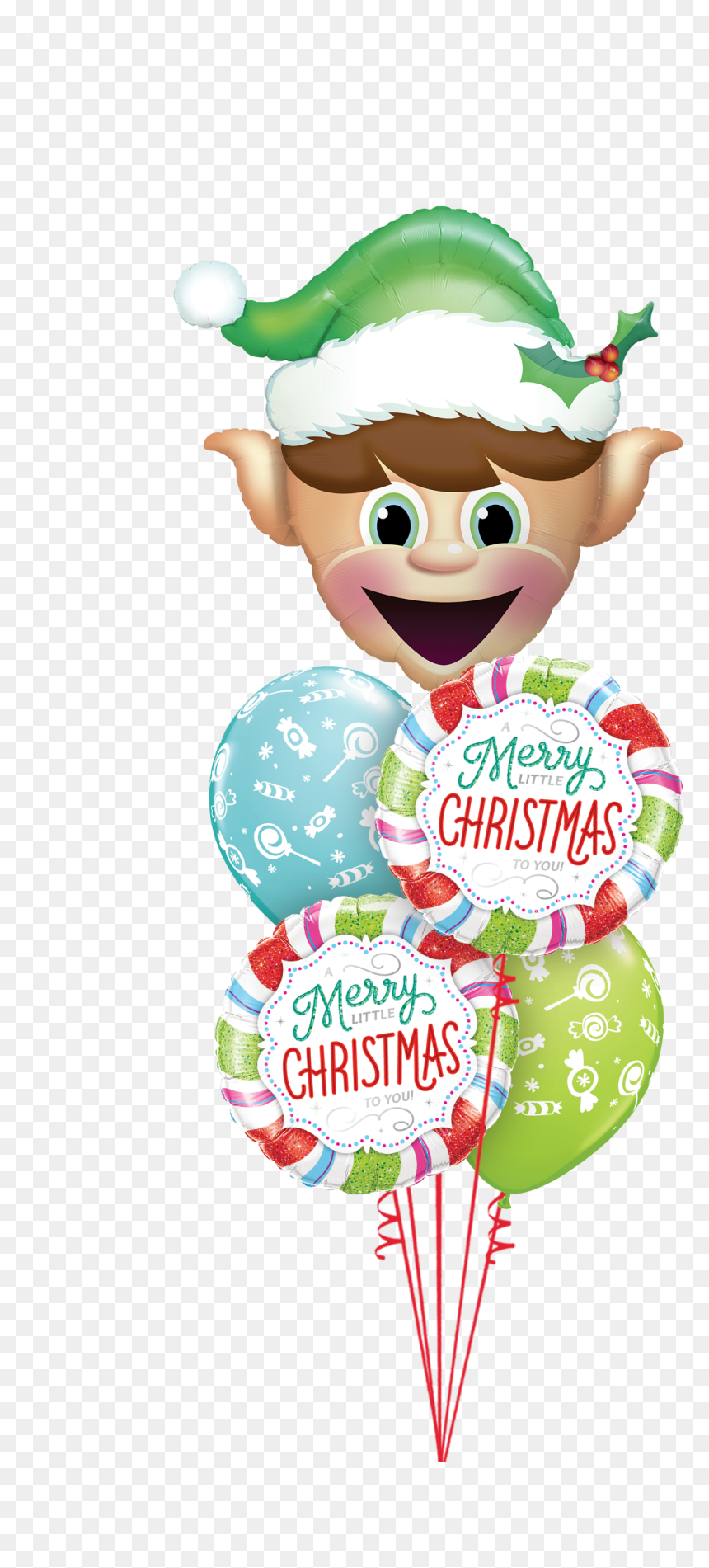 Merry Little Christmas To You Balloon Clipart , Png - Balloon, Transparent Png - christmas balloons png