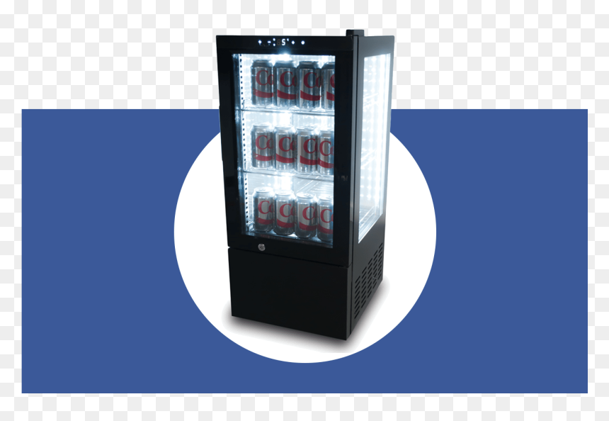 Refrigerator Top View - Vending Machine, HD Png Download - refrigerator top view png