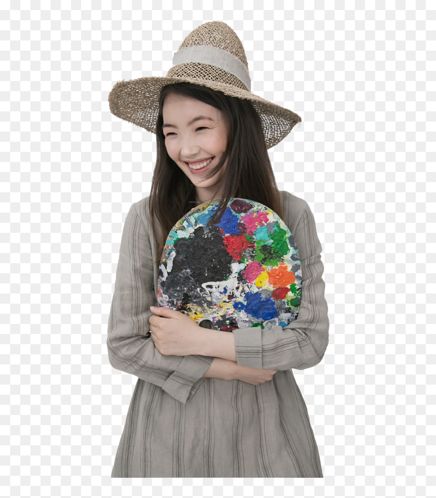 Adult Artist Beautiful 556069compressed - Palette, HD Png Download - beauty girl png