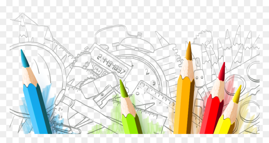 308 Pencil School Office District Community Supplies, HD Png Download - office stationery png