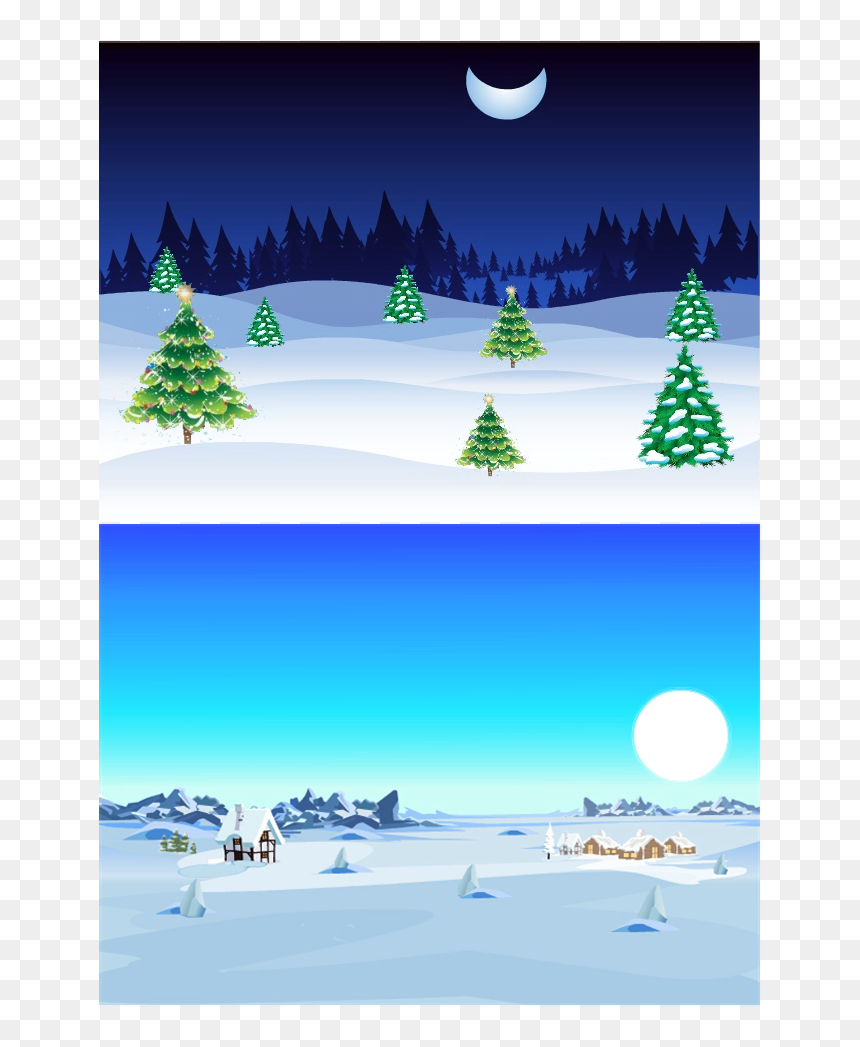 Tree Covered In Snow, HD Png Download - christmas tree snow png