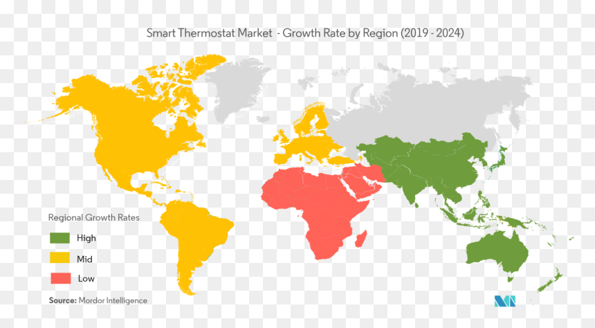 Map Of Acne In World, HD Png Download - nest thermostat png