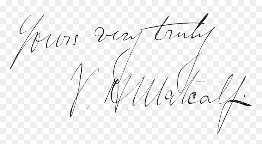 Men Of Mark 112 Victor Metcalf Sig - Handwriting, HD Png Download - victor png
