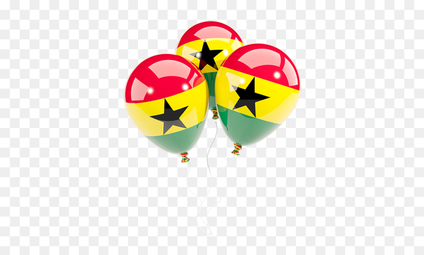 Download Flag Icon Of Ghana At Png Format - Balloons With Zambia Flag, Transparent Png - balloons in png