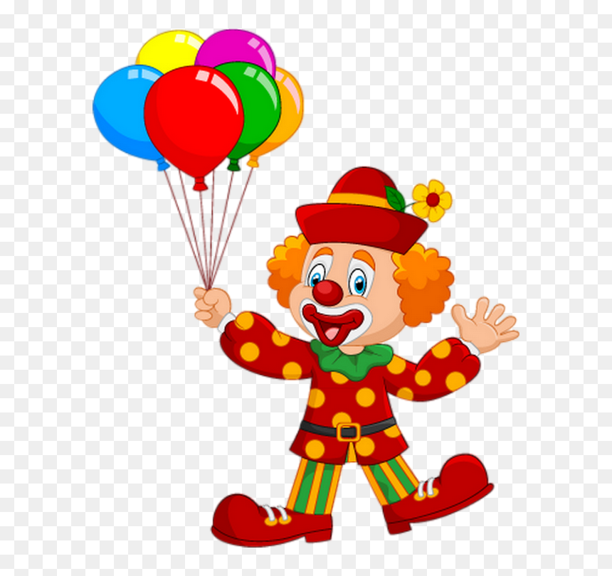 Dessin Clown Et Ballons, HD Png Download - payaso png