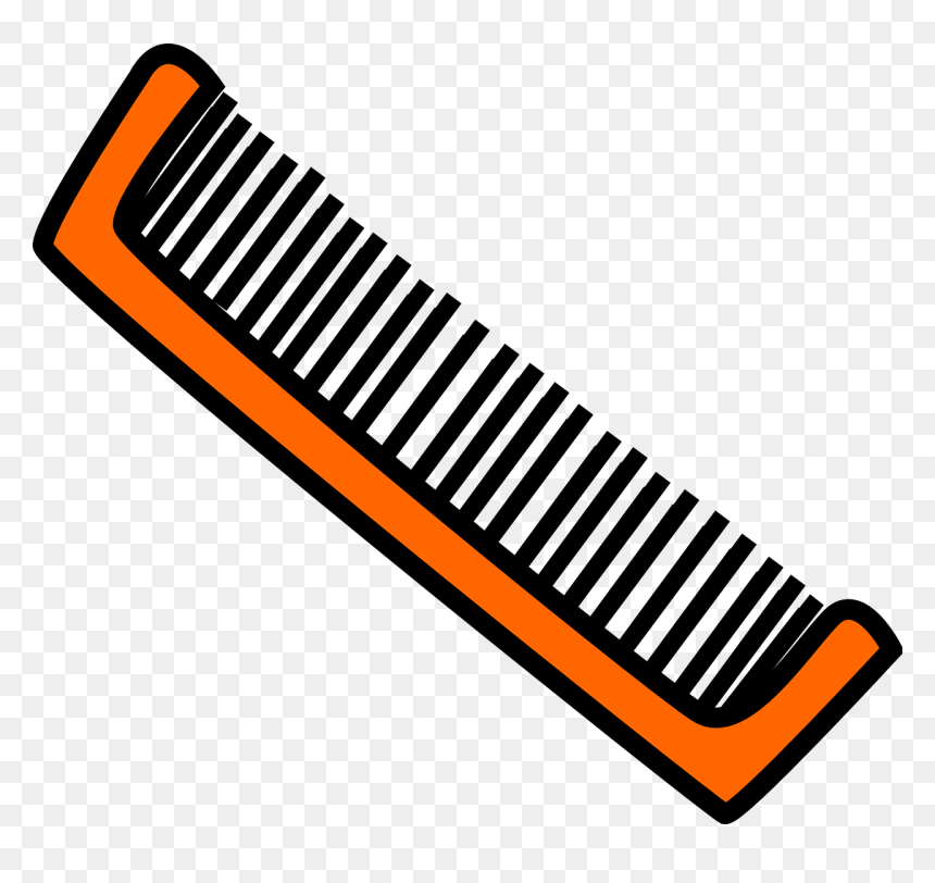 Hair Brush Clipart, HD Png Download - hair comb png