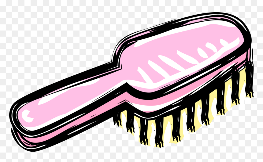 Hair Brush Clip Art, HD Png Download - hair comb png